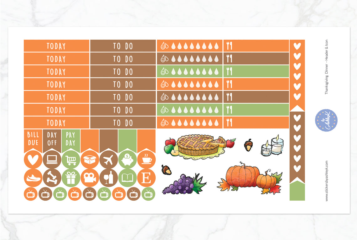 Thanksgiving Weekly Kit  - Functional Sheet