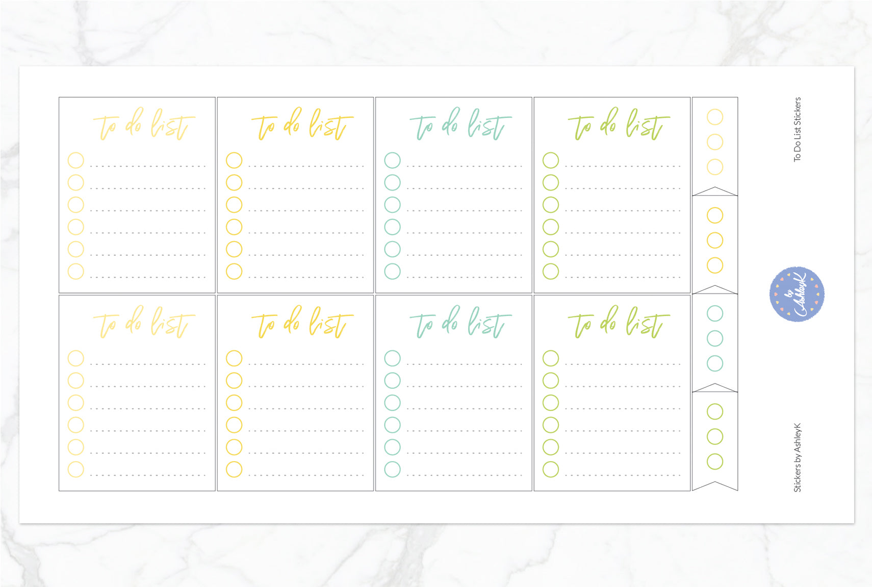 To Do List Stickers - Lemon&Lime