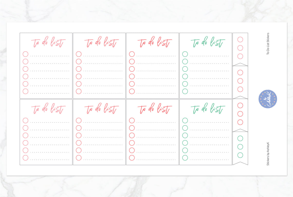 To Do List Stickers - Watermelon