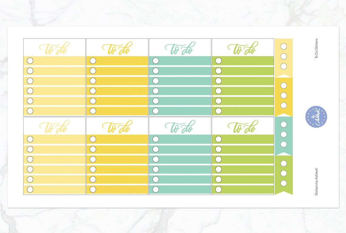 To Do  Stickers - Lemon&Lime