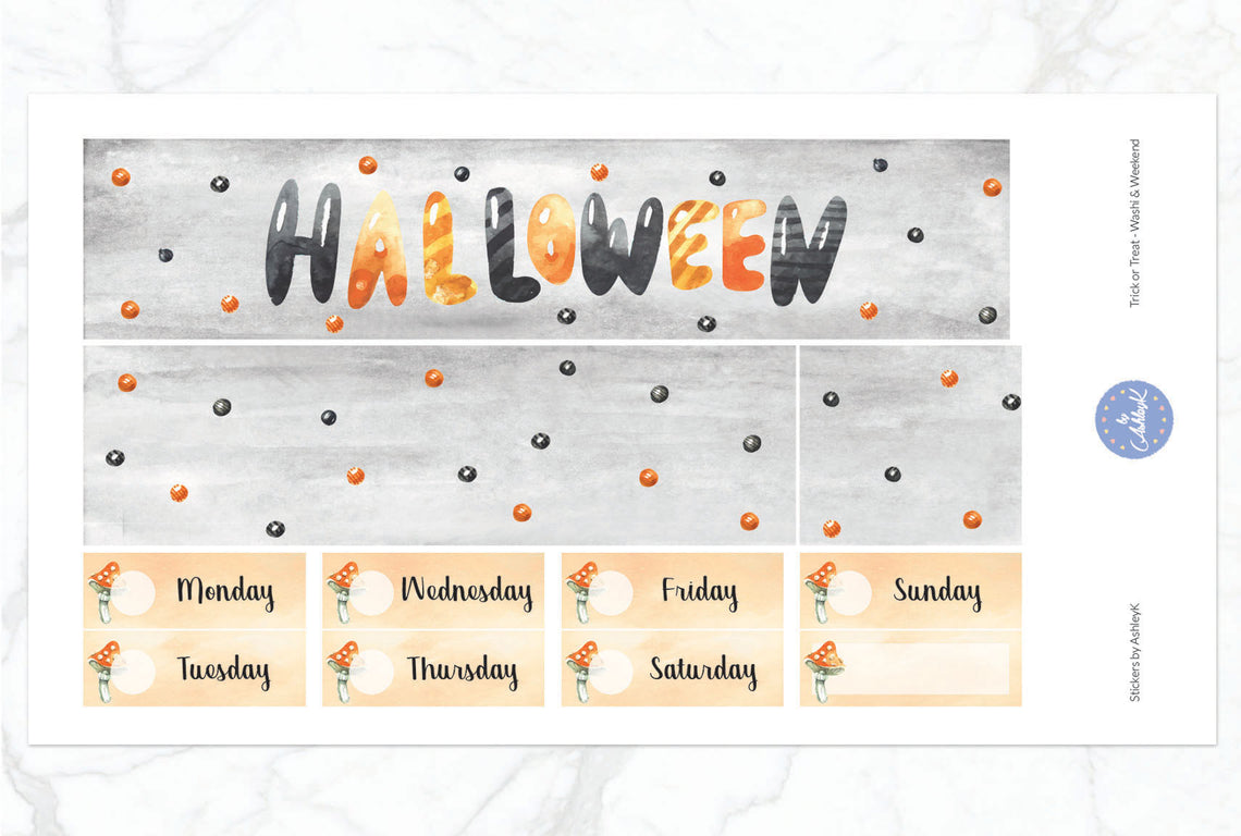 Trick or Treat - Washi Sheet