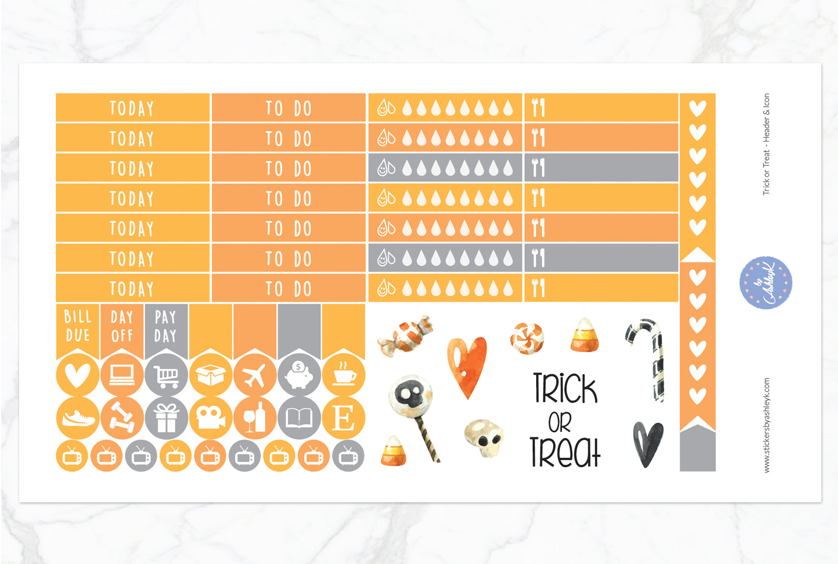 Trick or Treat Weekly Kit  - Functional Sheet