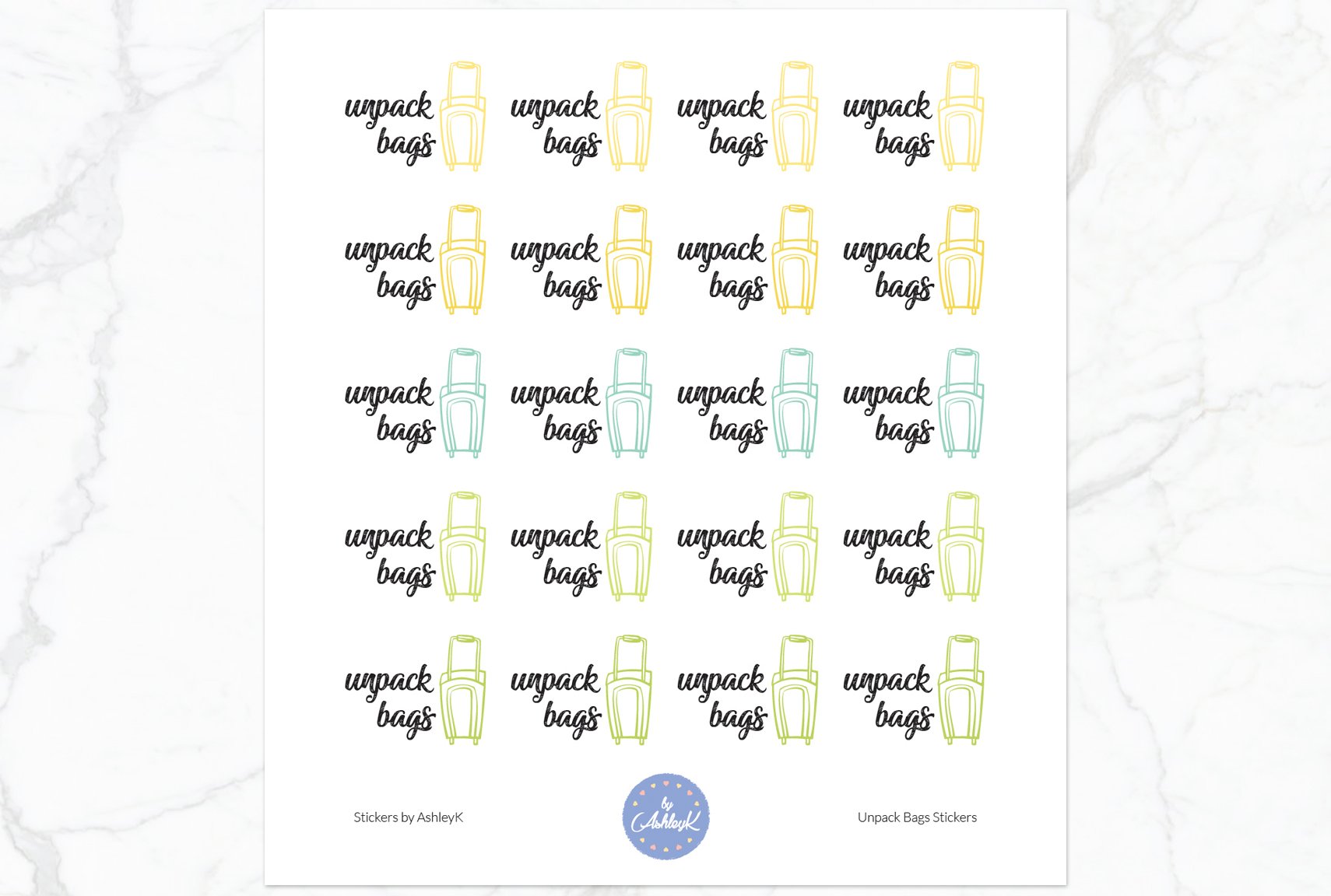 Unpack Bags - Lemon&Lime