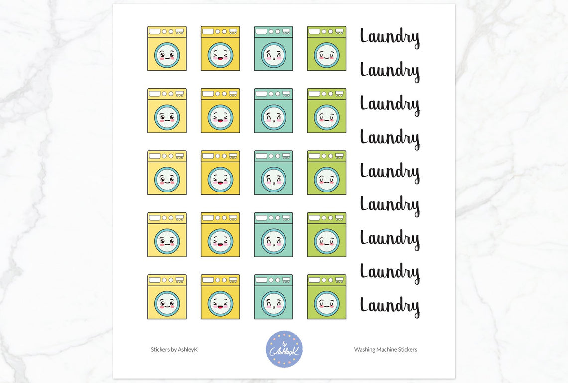 Washing Machine Stickers - Lemon&Lime