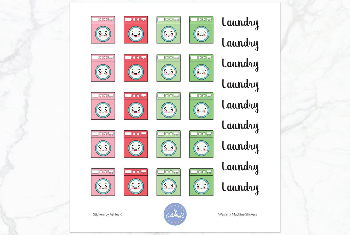 Washing Machine Stickers - Strawberry