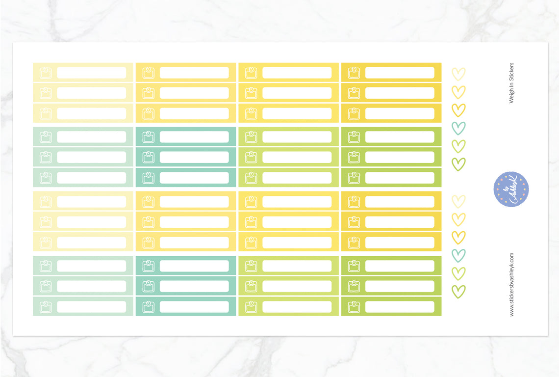 Weigh In Stickers - Lemon&Lime
