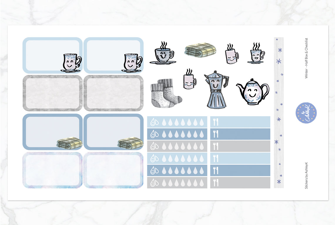 Winter Weekly Kit  - Half Box Sheet