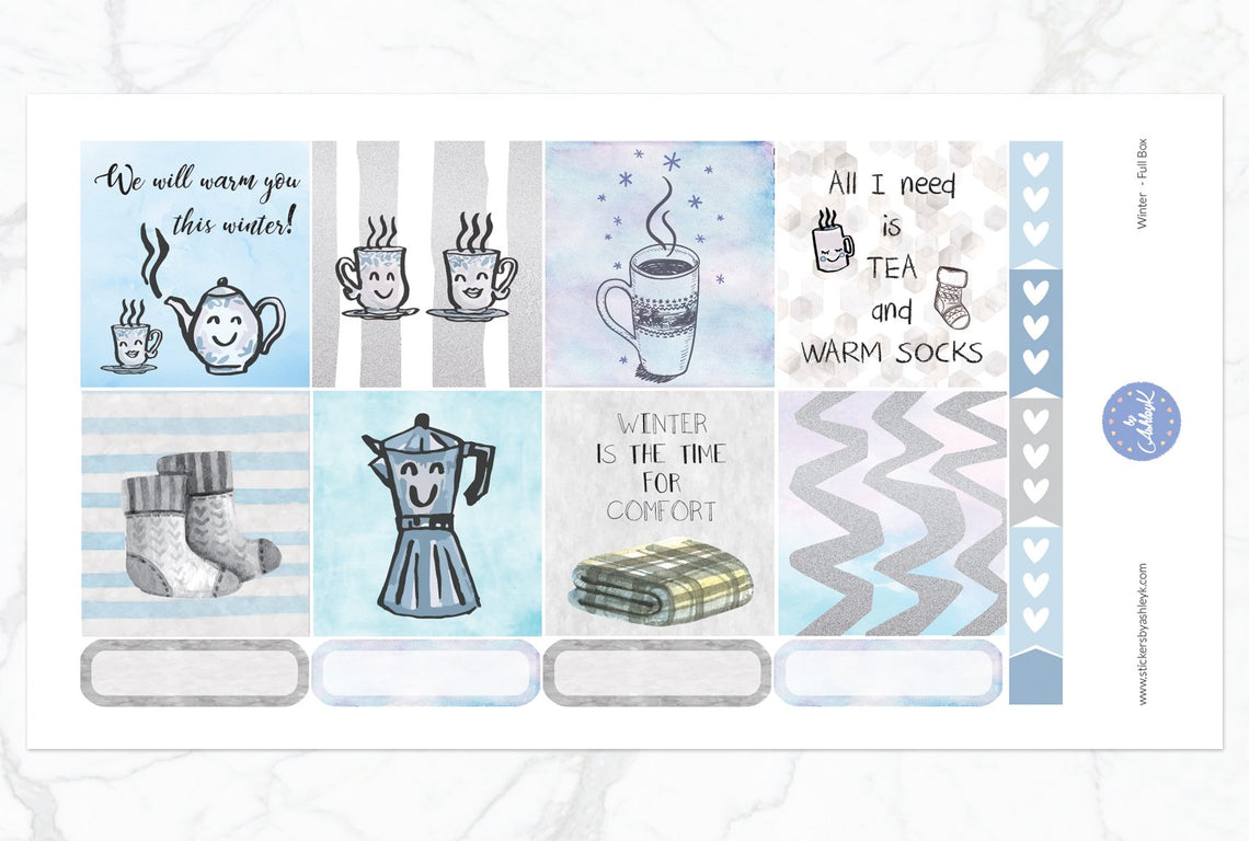 Winter Weekly Kit  - Full Box Sheet