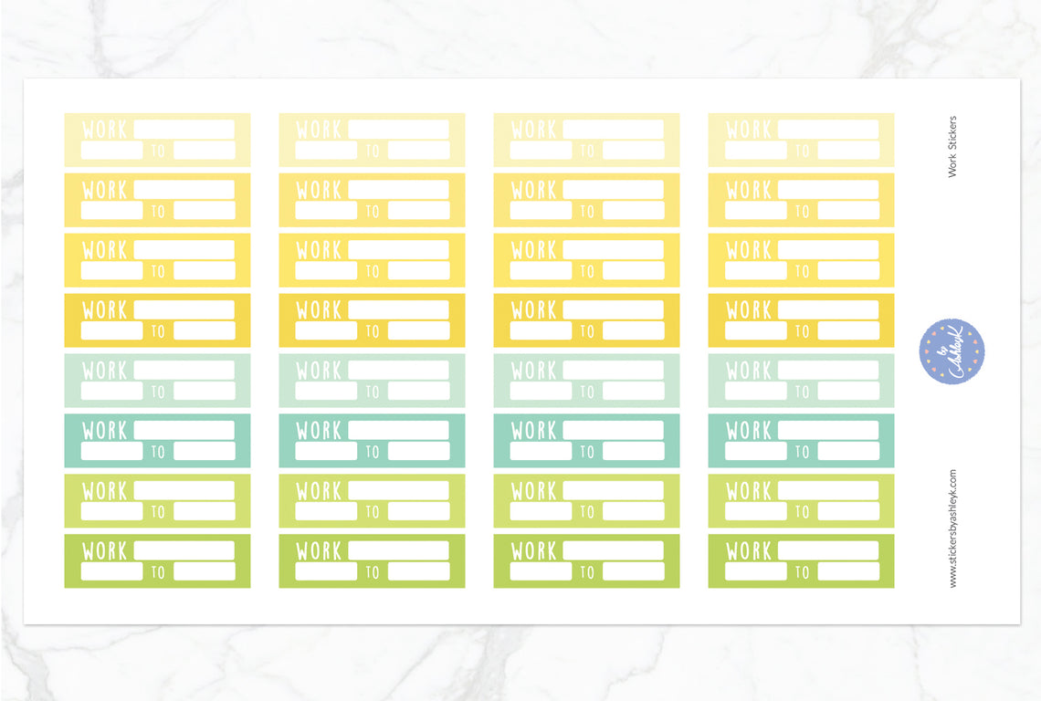 Work Stickers - Lemon&Lime