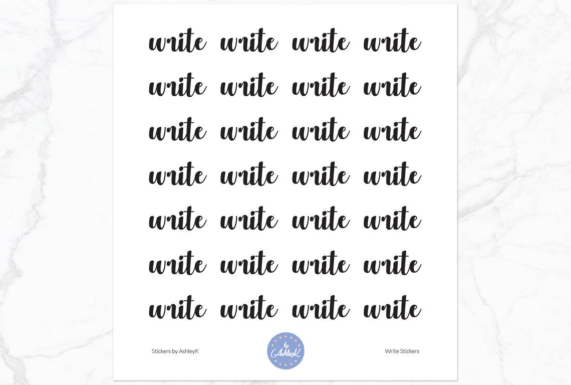 Write Stickers - Black