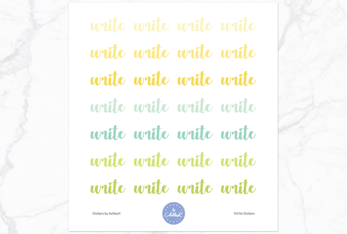 Write Stickers - Lemon&Lime