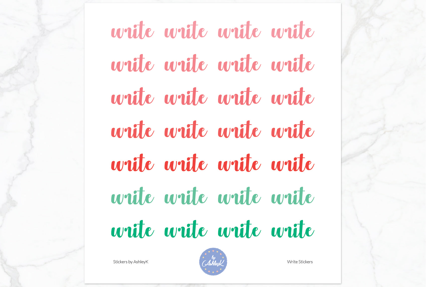 Write Stickers - Watermelon