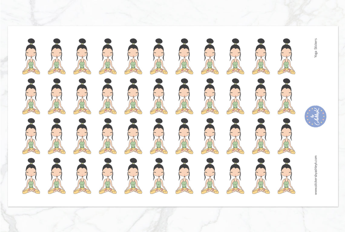 Yoga Stickers - Black