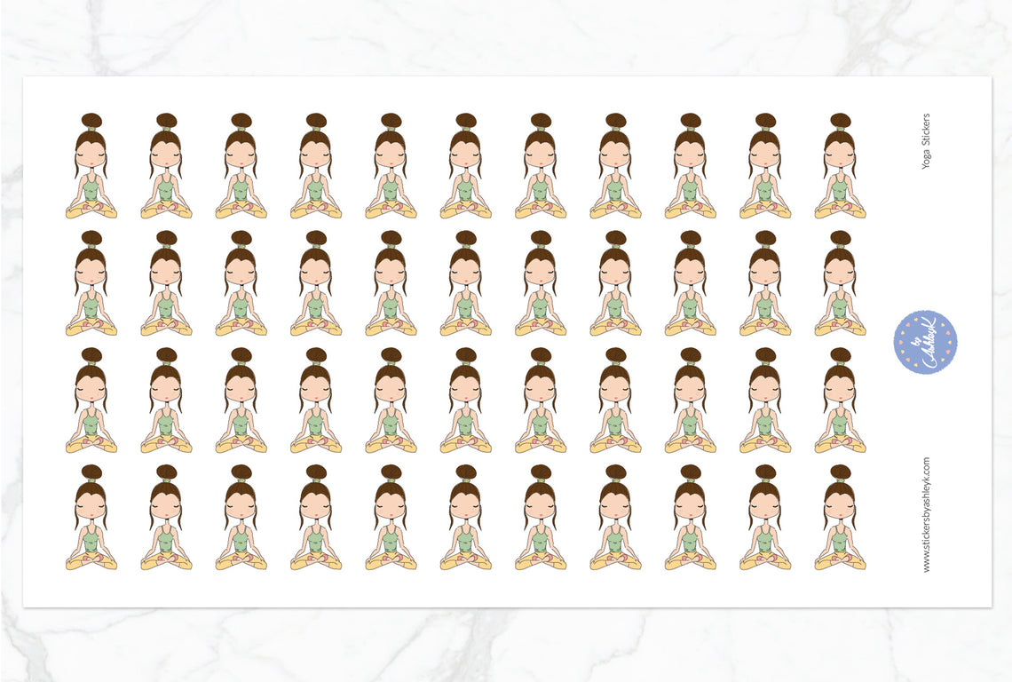 Yoga Stickers - Dark Brown