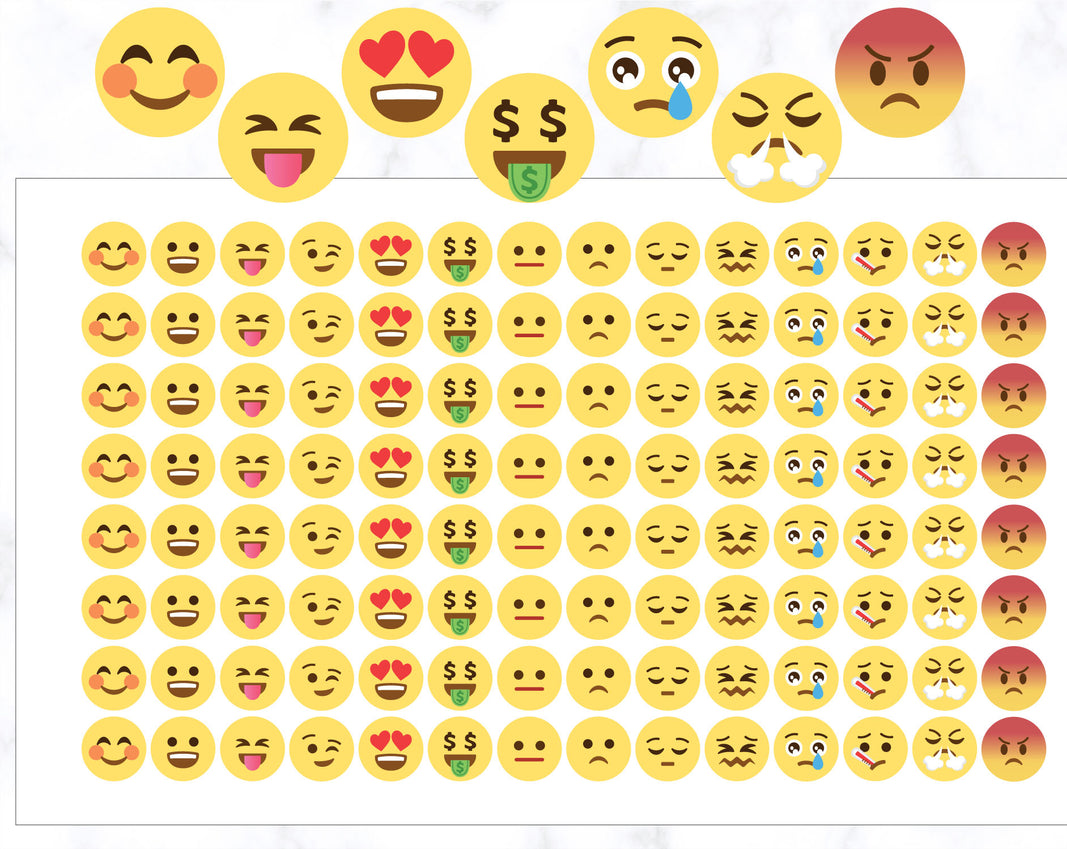 14 Emojis Stickers