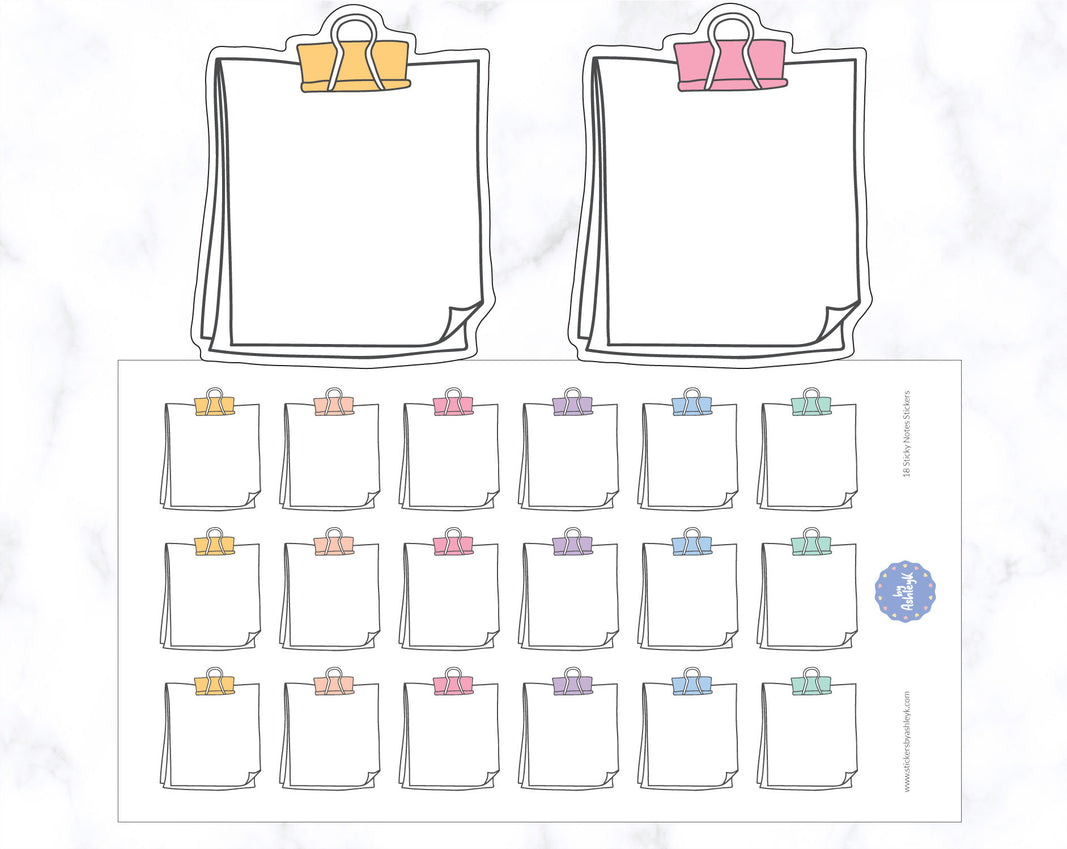 18 Sticky Notes Stickers
