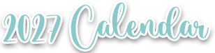 2027 Calendar Stickers