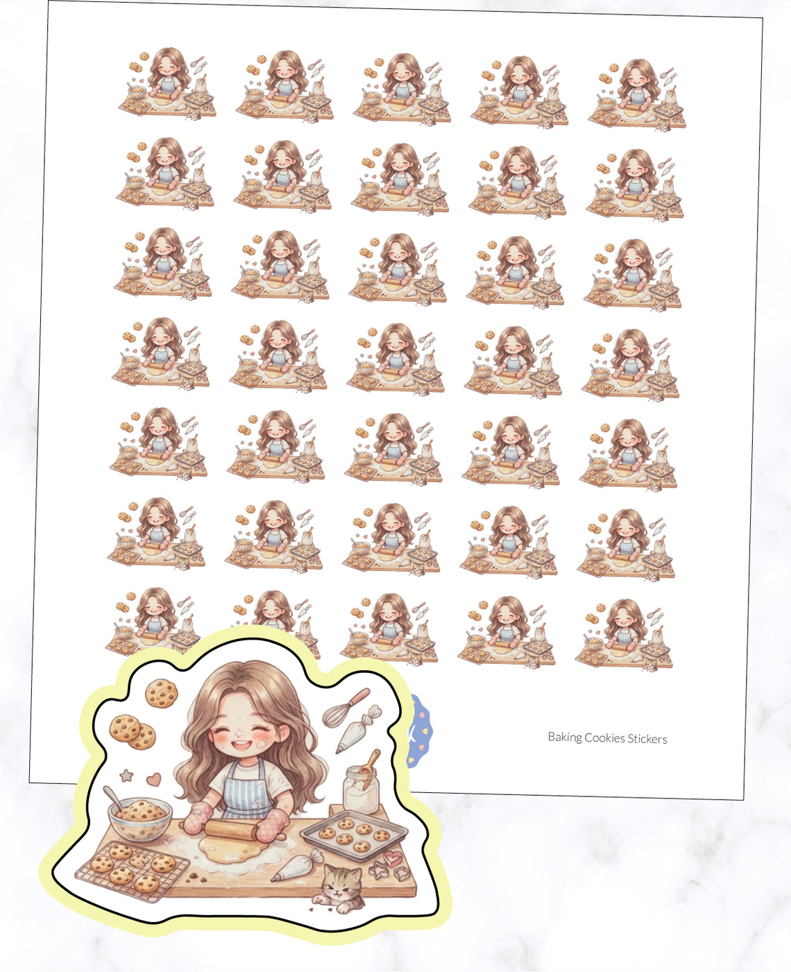 Baking Cookies Planner Stickers