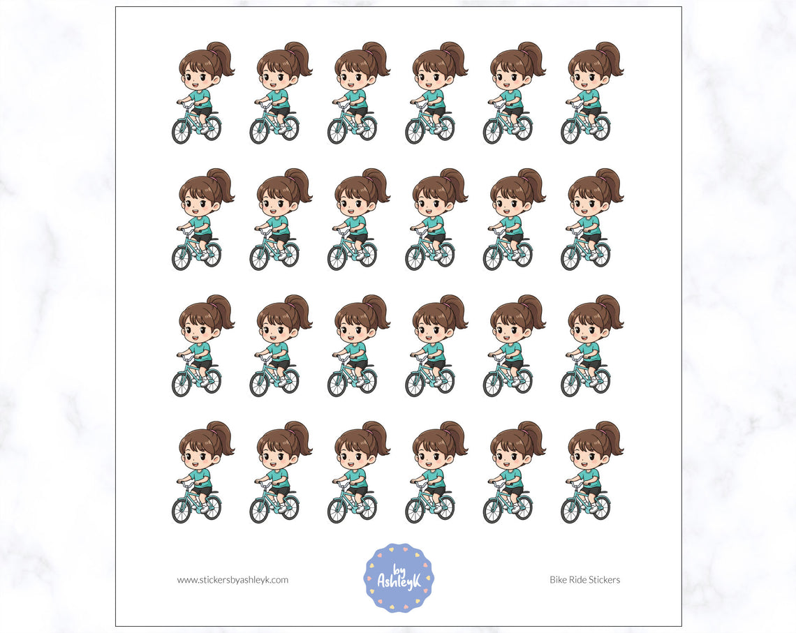Bike Ride Planner Stickers