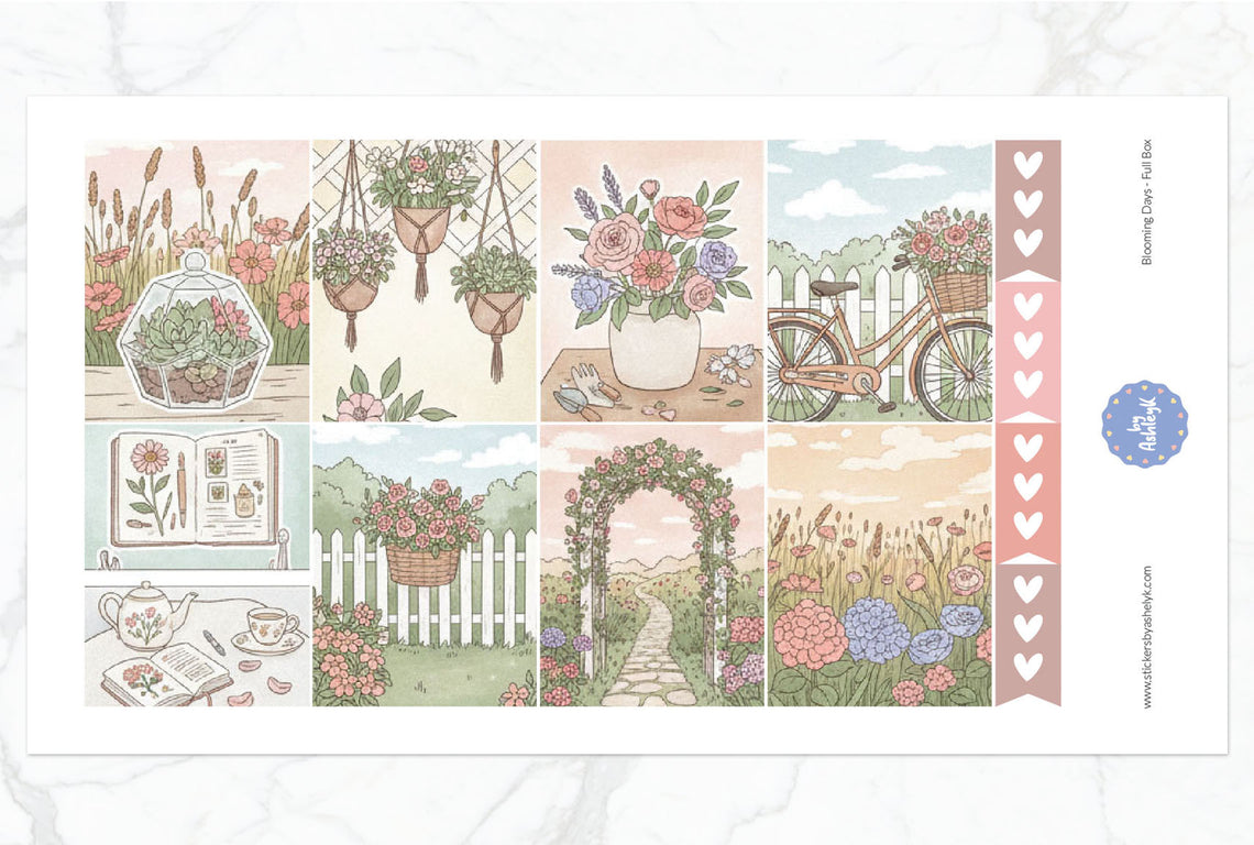 Blooming Days Weekly Kit  - Full Box Sheet
