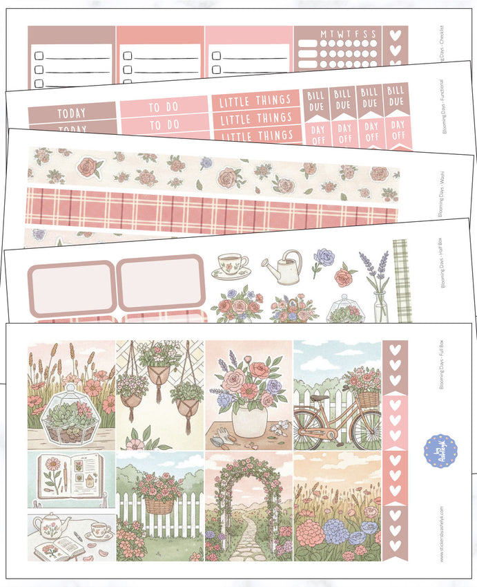 Kit hebdomadaire Moment d’automne - Autocollants Erin Condren Planner