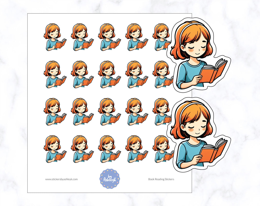 Book Reading Stickers