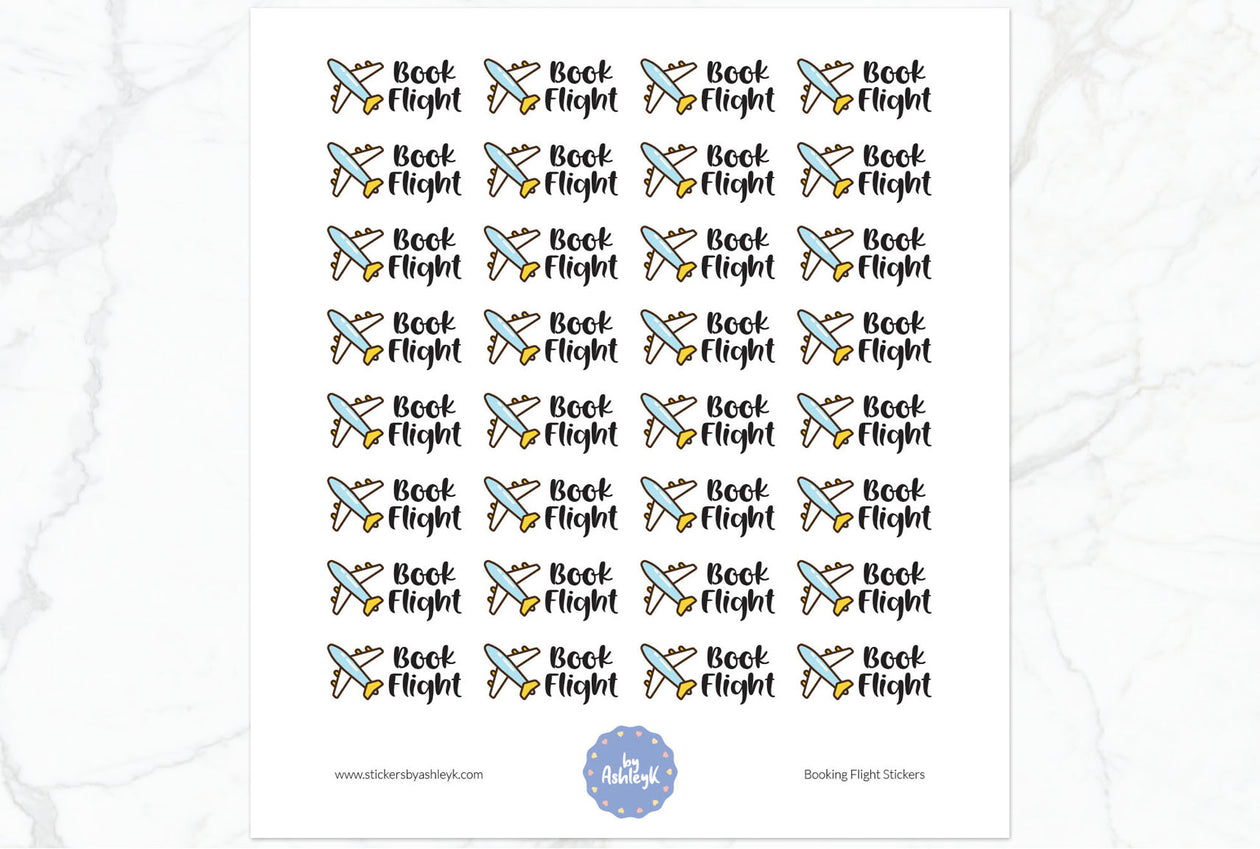 Booking Flight Stickers