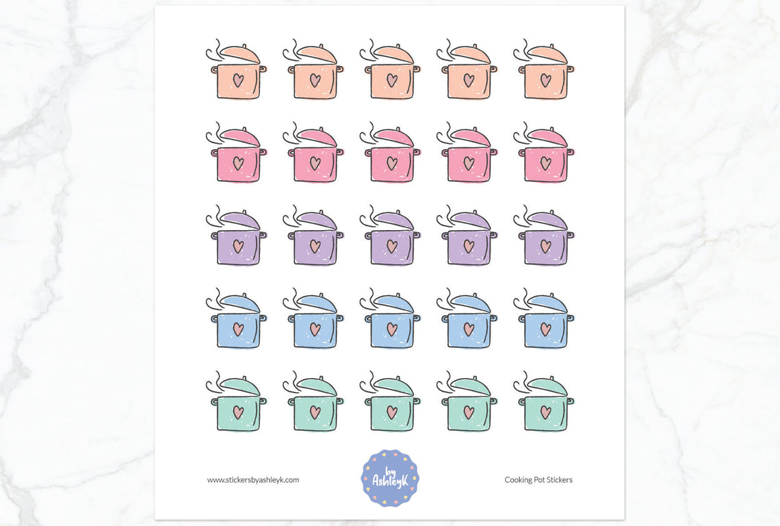 Sticker Pot Life Cooking Pot Stickers – Stickers by AshleyK