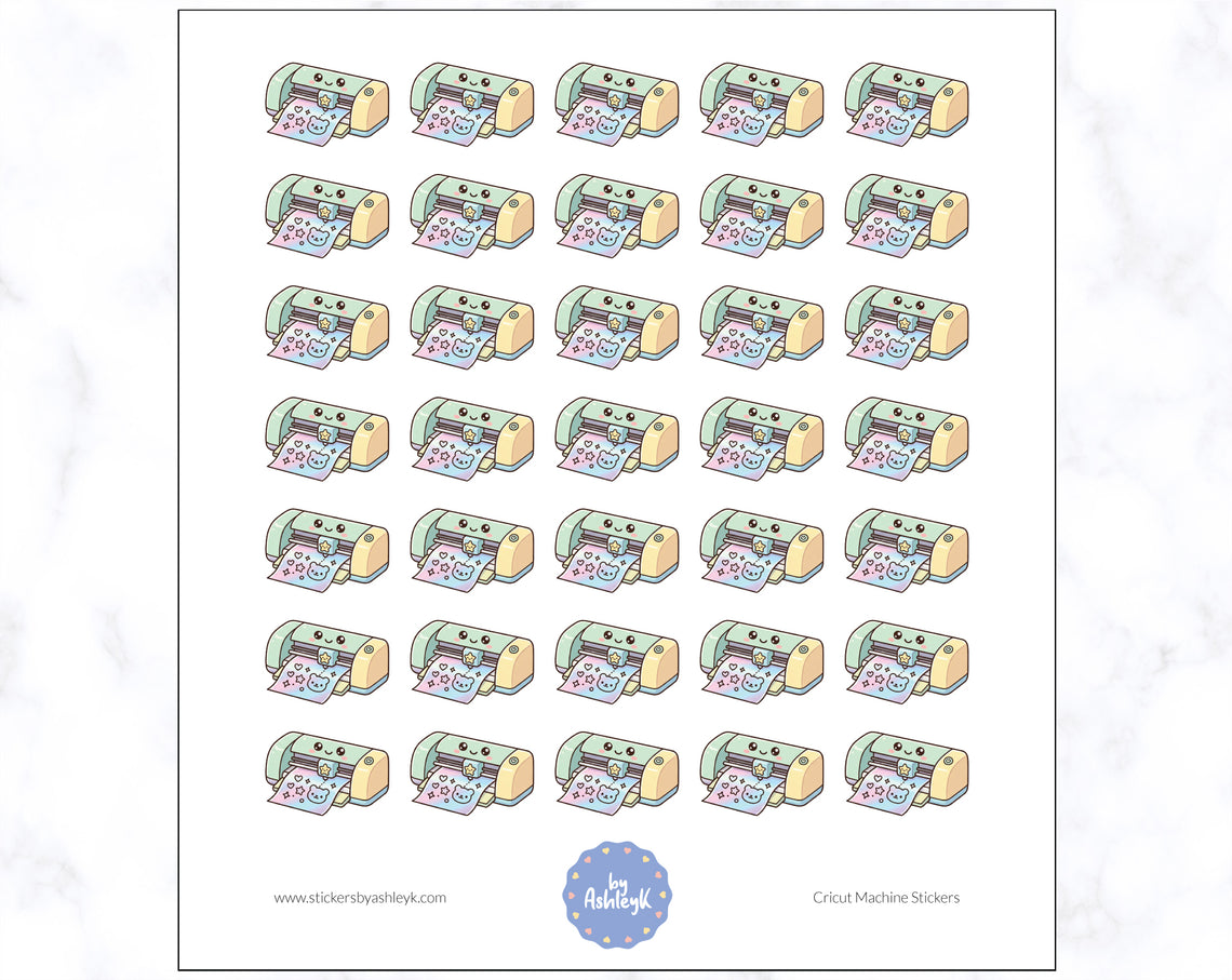 Cricut Machine Planner Stickers