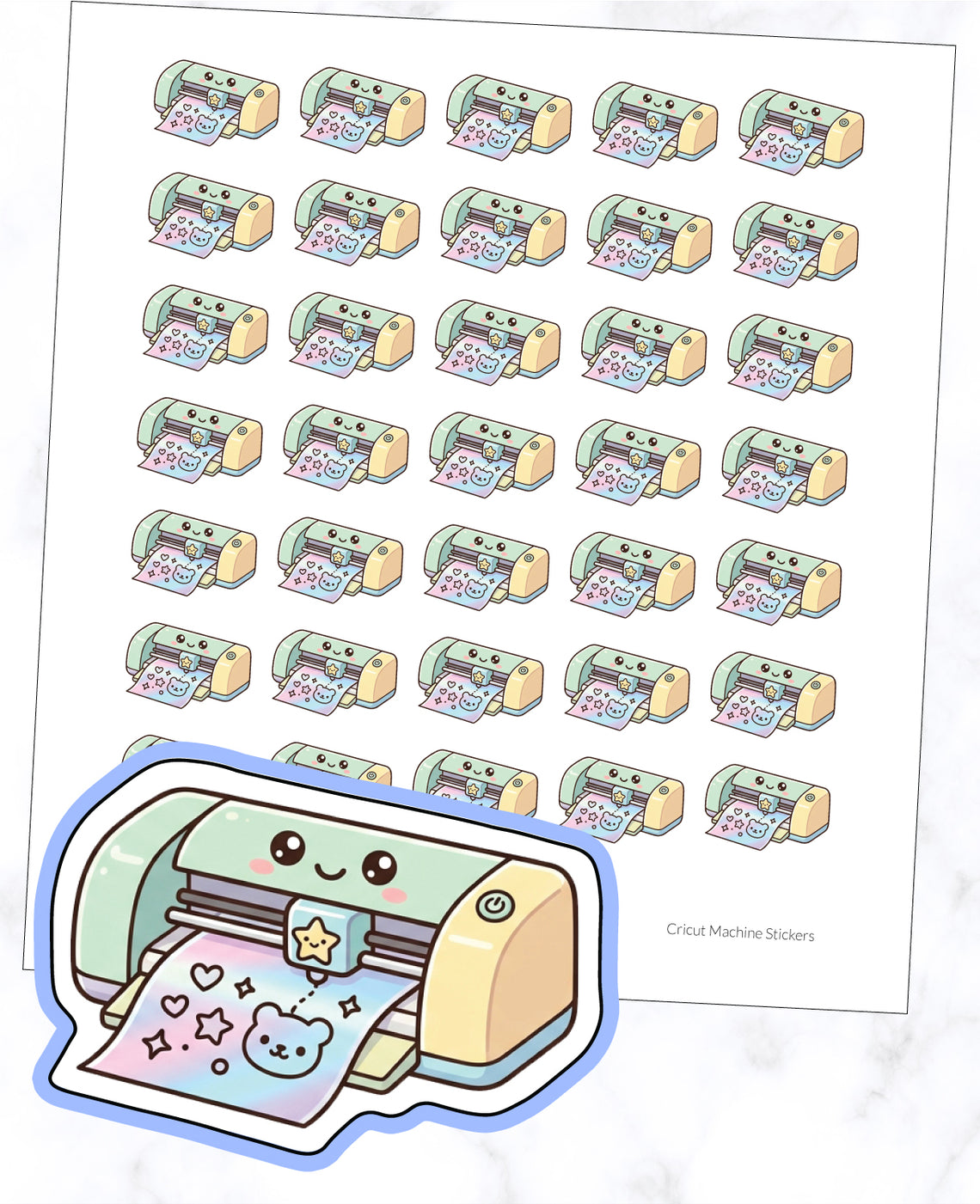 Cricut Machine Planner Stickers