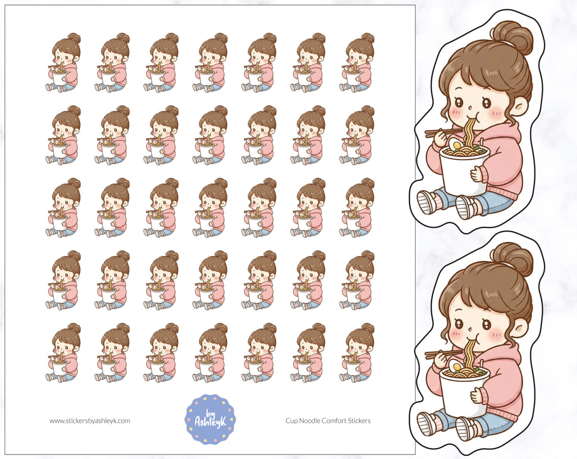 Cup Noodle Comfort Stickers