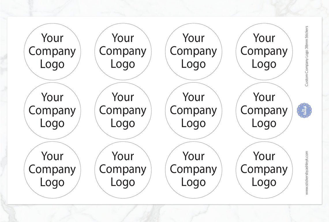 Custom Company Logo Stickers