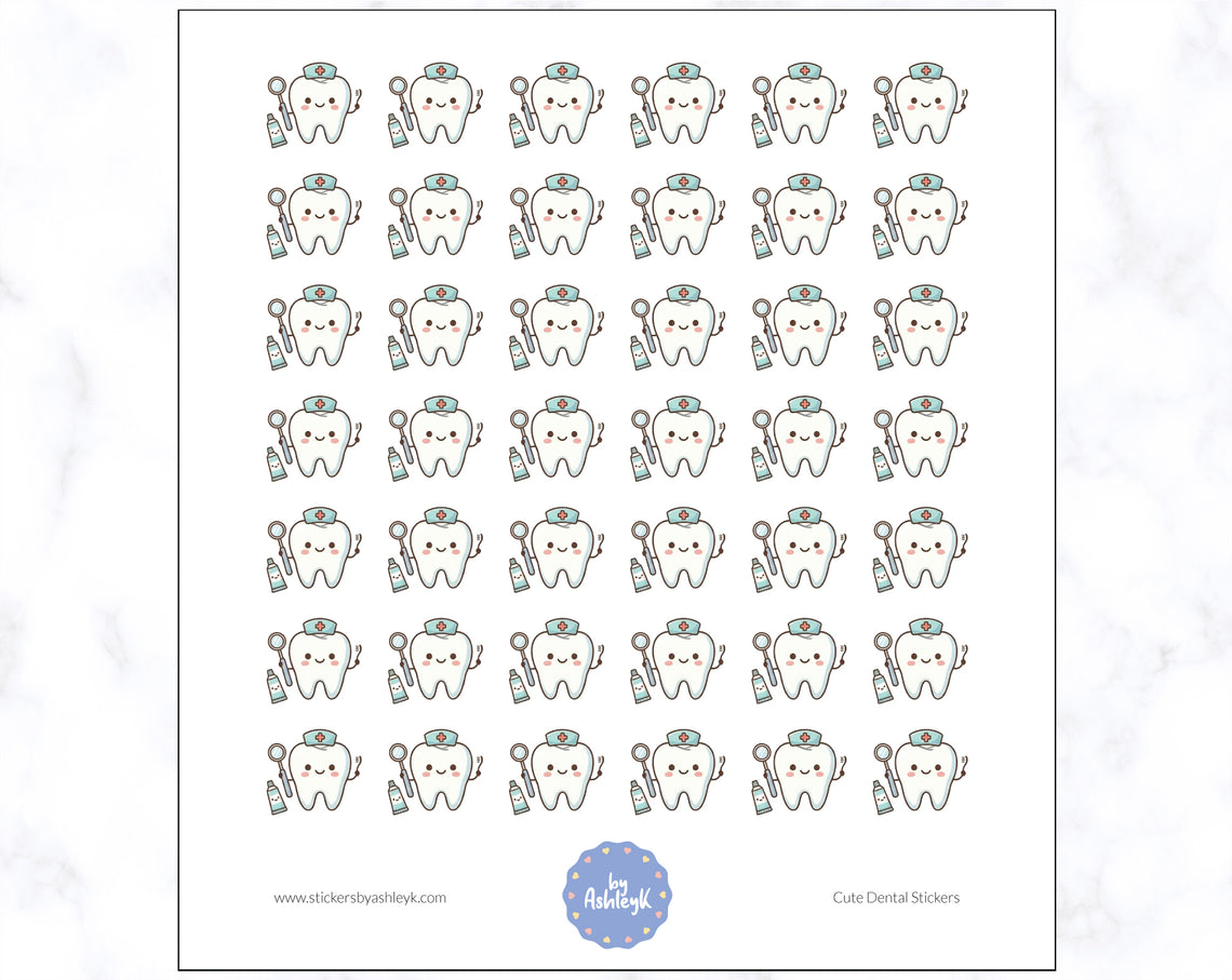 Cute Dental Planner Stickers