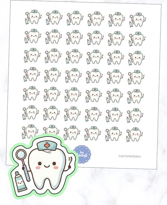 Cute Dental Planner Stickers