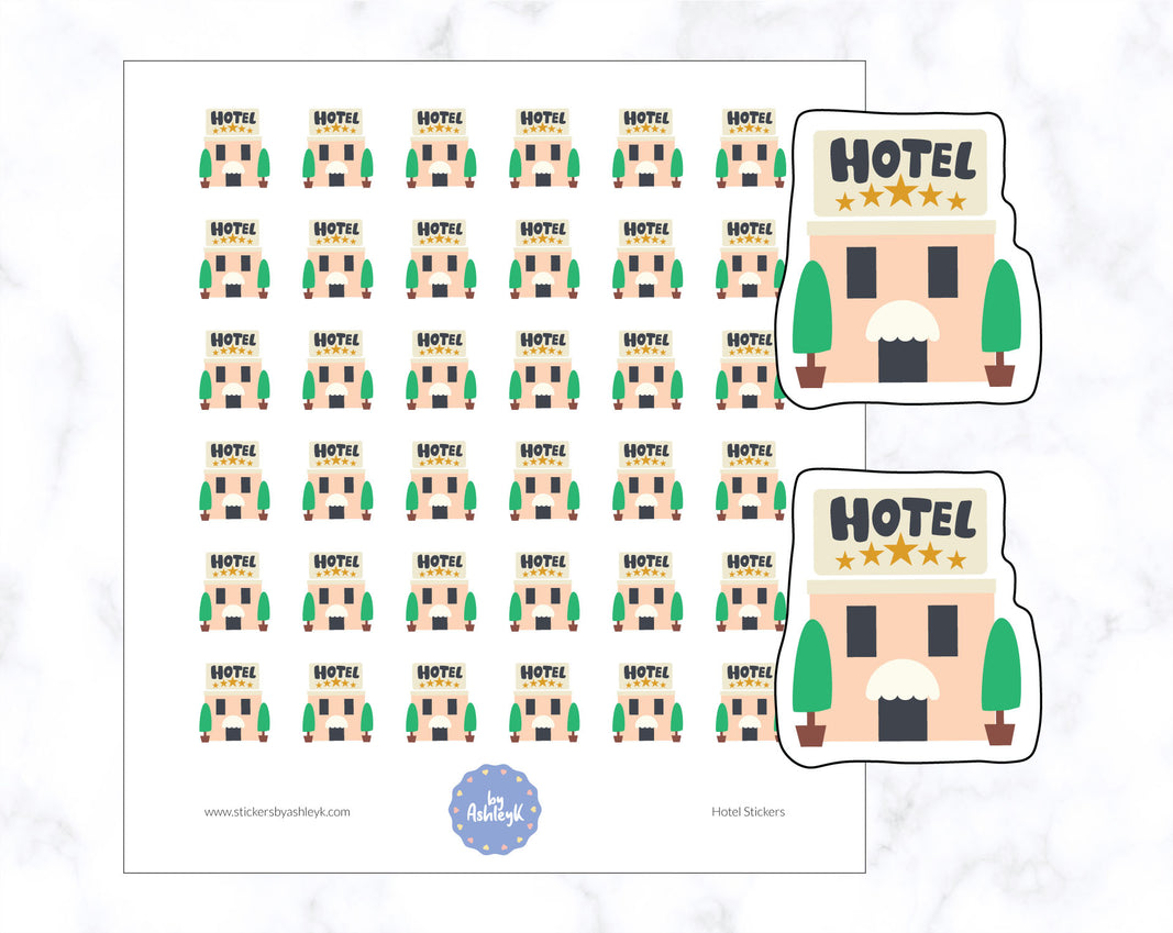 Cute Hotel Stickers