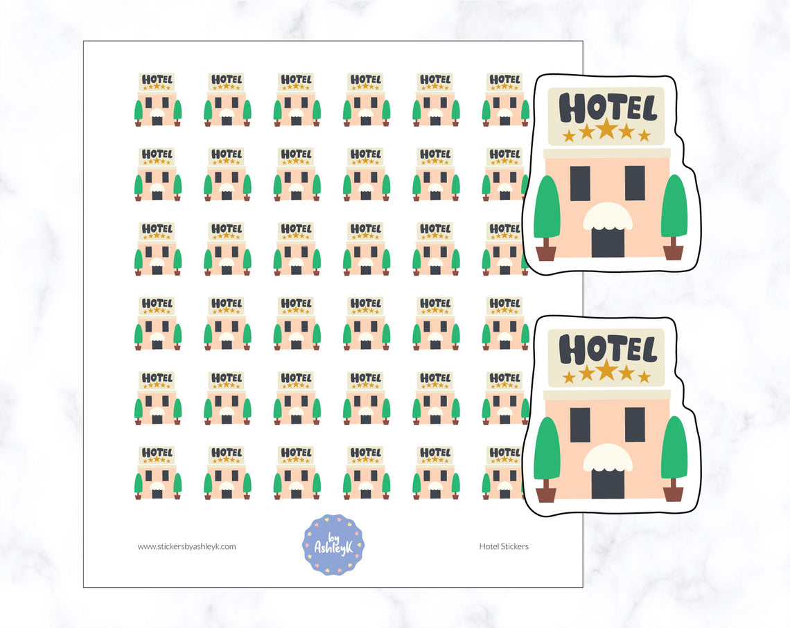 Cute Hotel Stickers