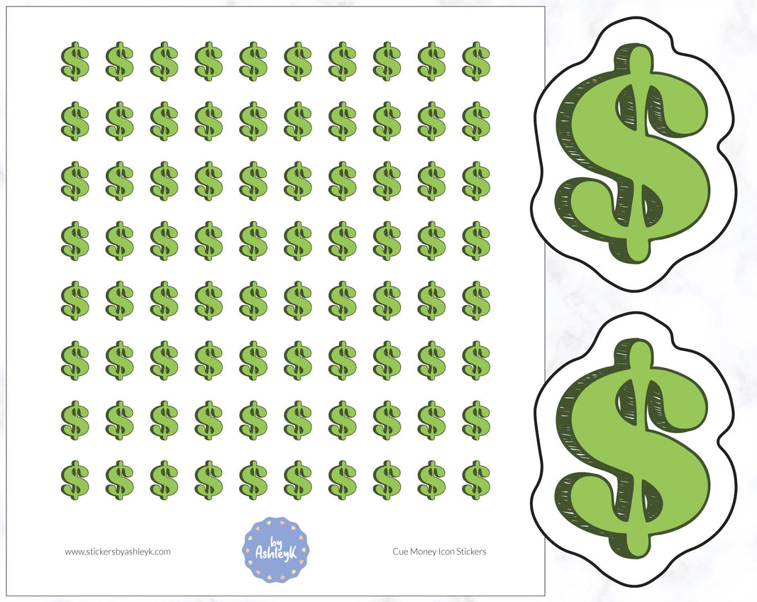 Cute Money Icon Stickers