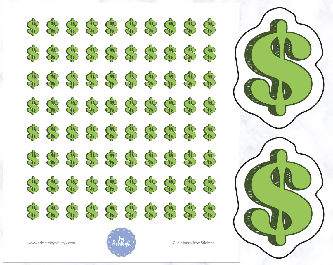 Cute Money Icon Stickers