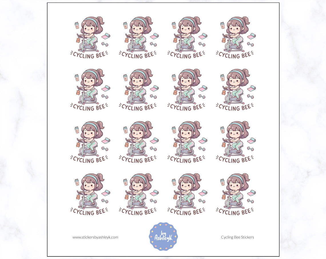 Cycling Bee Planner Stickers
