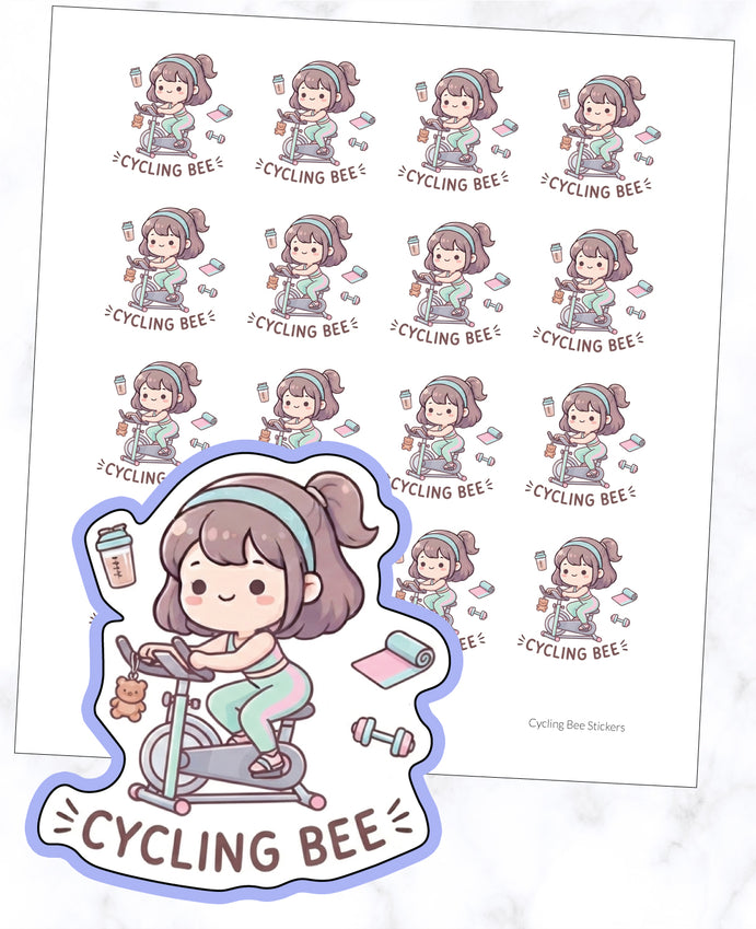 Cycling Bee Planner Stickers