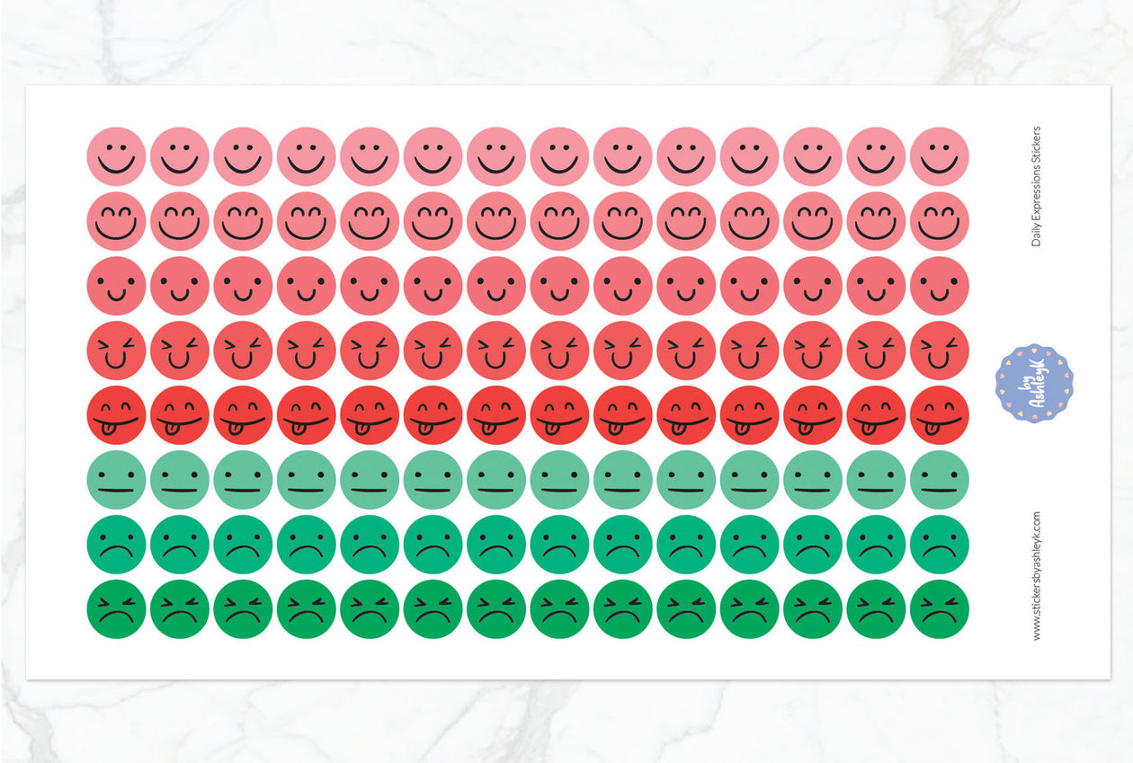 Daily Expressions Planner Stickers - Watermelon