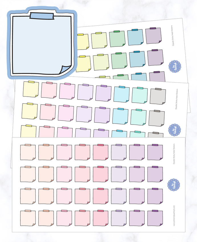 Doodle Sticky Note Stickers