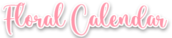 2026 Floral Calendar Stickers