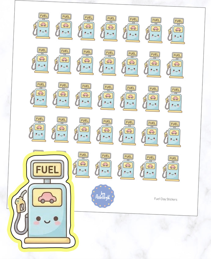 Fuel Day Planner Stickers