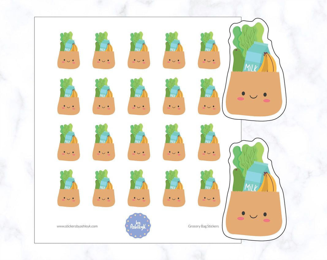 Grocery Bag Stickers