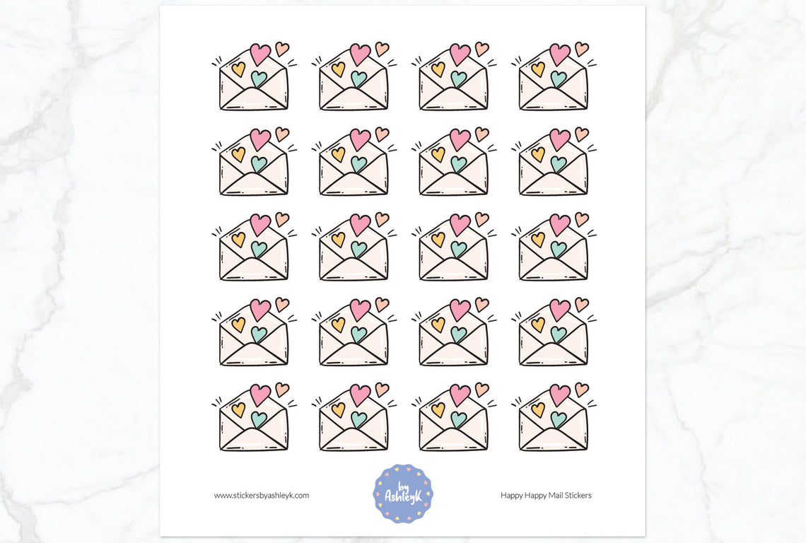 Happy Happy Mail Stickers
