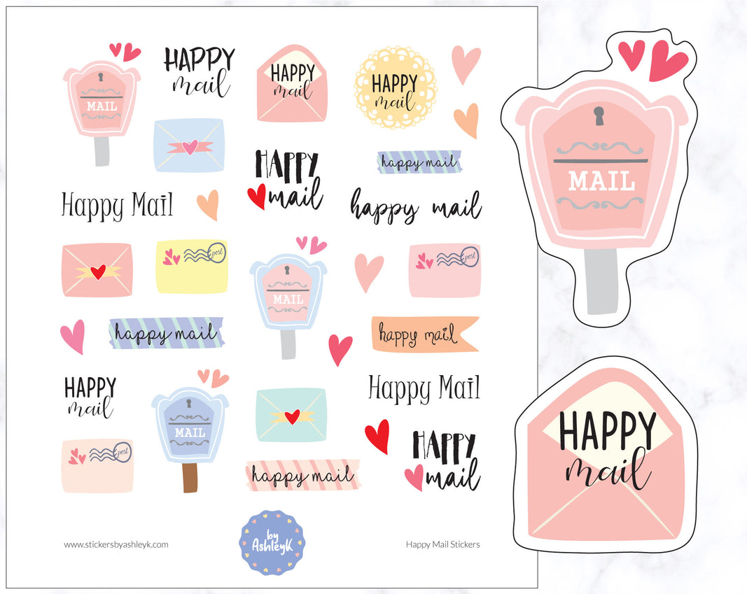 Happy Mail Planner Stickers
