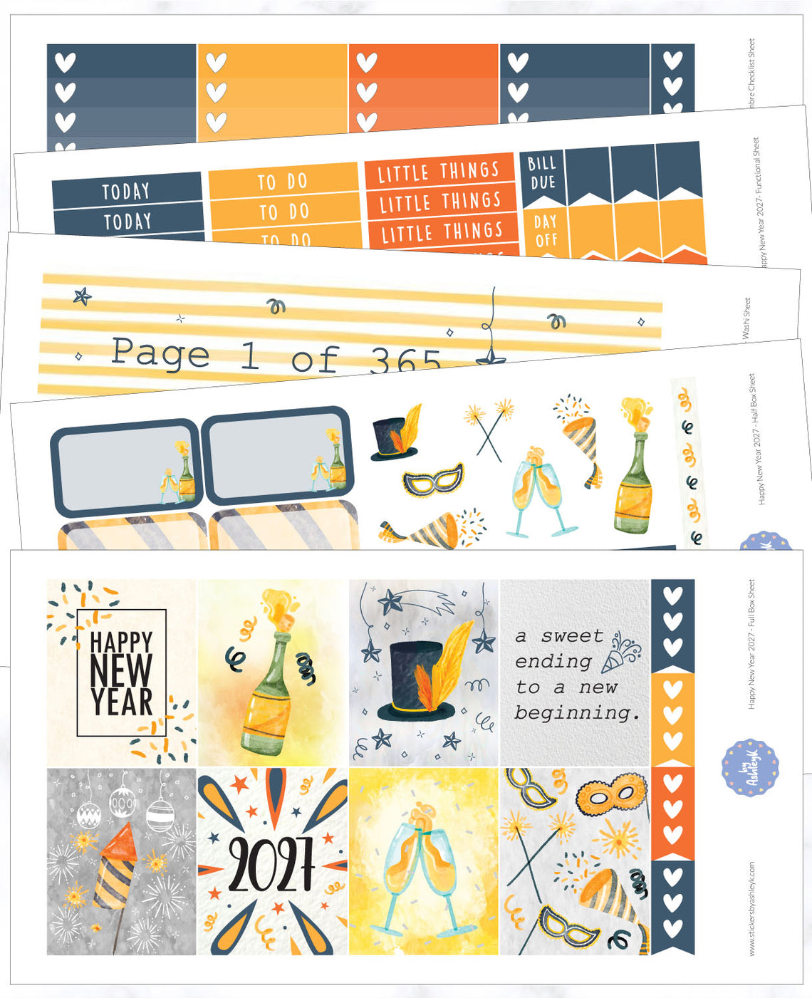 Happy New Year 2027 Weekly Kit