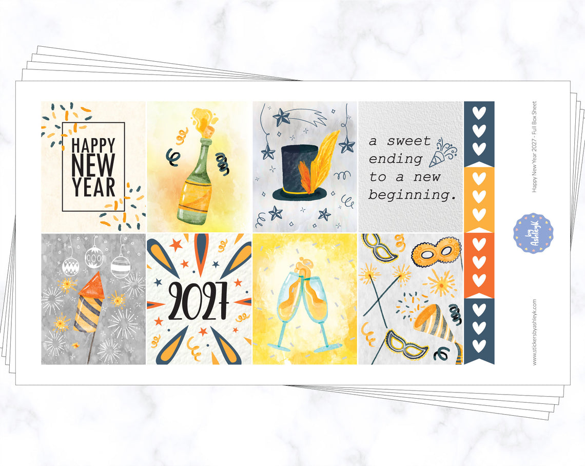 Happy New Year 2027 Weekly Kit  - Full Kit