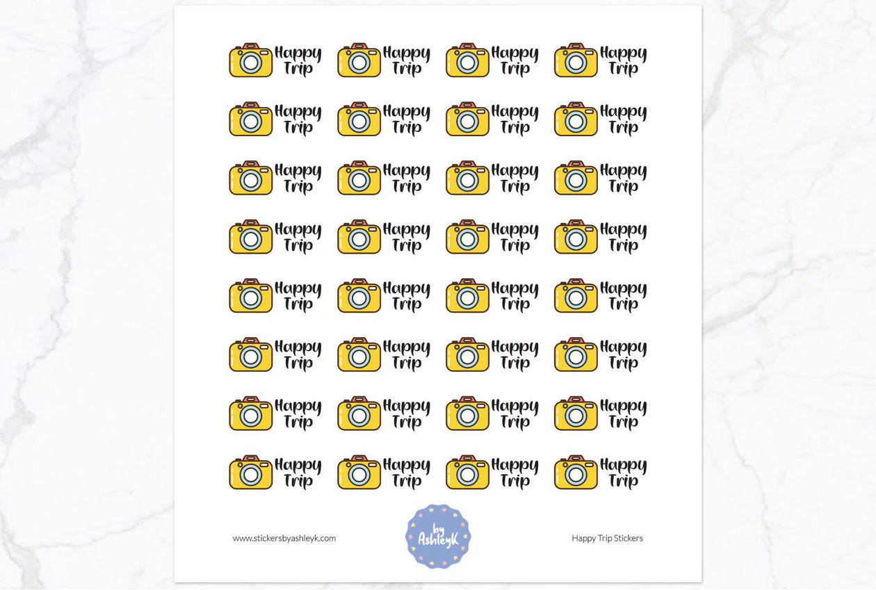 Happy Trip Stickers